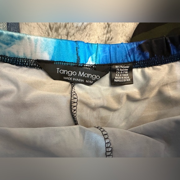 Tango Mango Blue Floral Print Swim Skirt - Picture 3 of 3